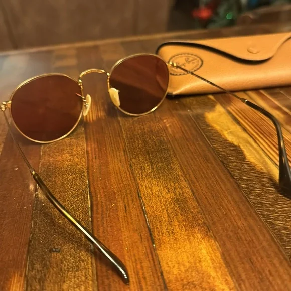 Ray Ban RB3447 RB 3447 Round Metal Sunglasses - Picture 4 of 7